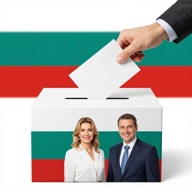 Bulgaria presidential election voters casting ballots with 27 candidates in race
