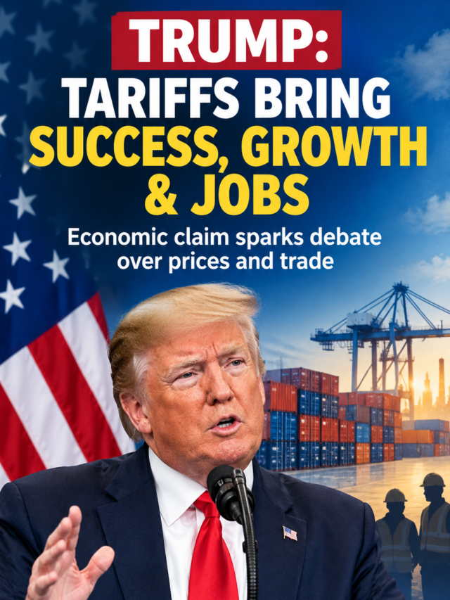 Trump Says Tariffs Bring Growth and Jobs