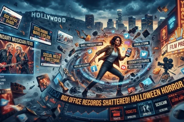 A composite banner showcasing the high-octane Street Fighter movie poster alongside Hollywood stars Ben Affleck and Paul McCartney.